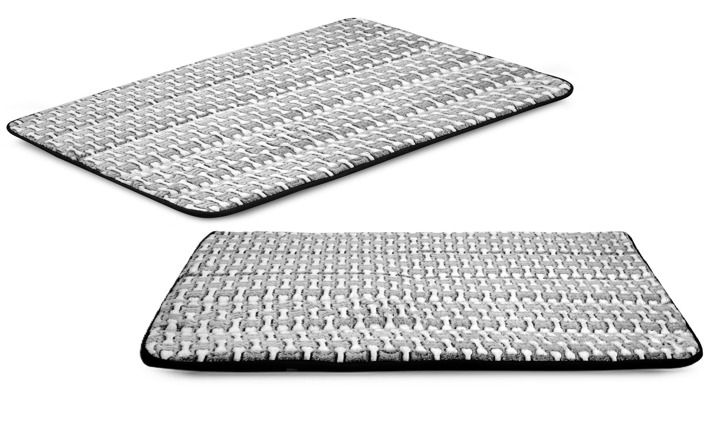 Legowisko dla psa mata 100x70 cm polar kości antyslip