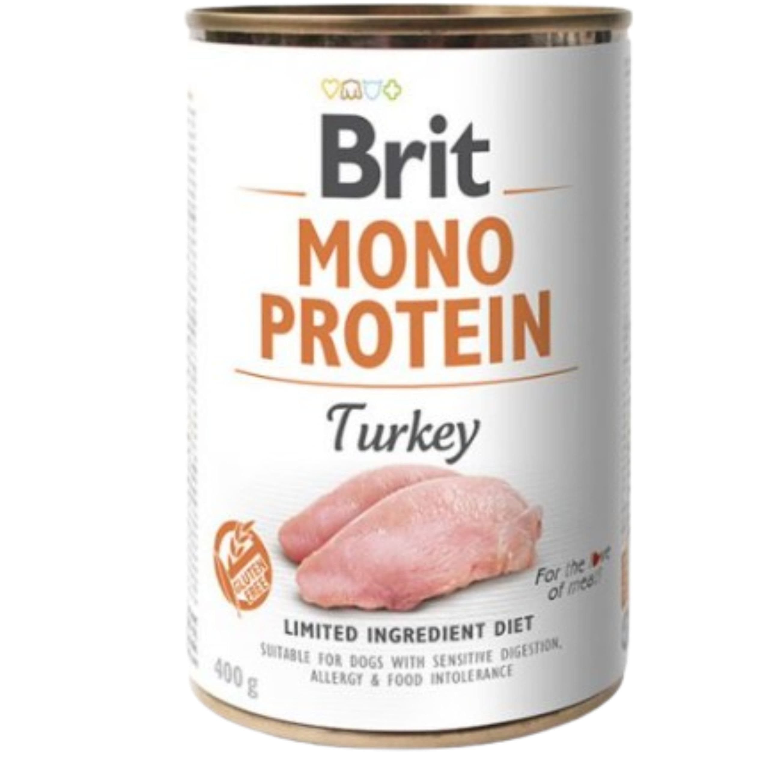 MOKRA KARMA DLA PSA BRIT MONO PROTEIN TURKEY 400 G INDYK WYSOKOBIAŁKOWA