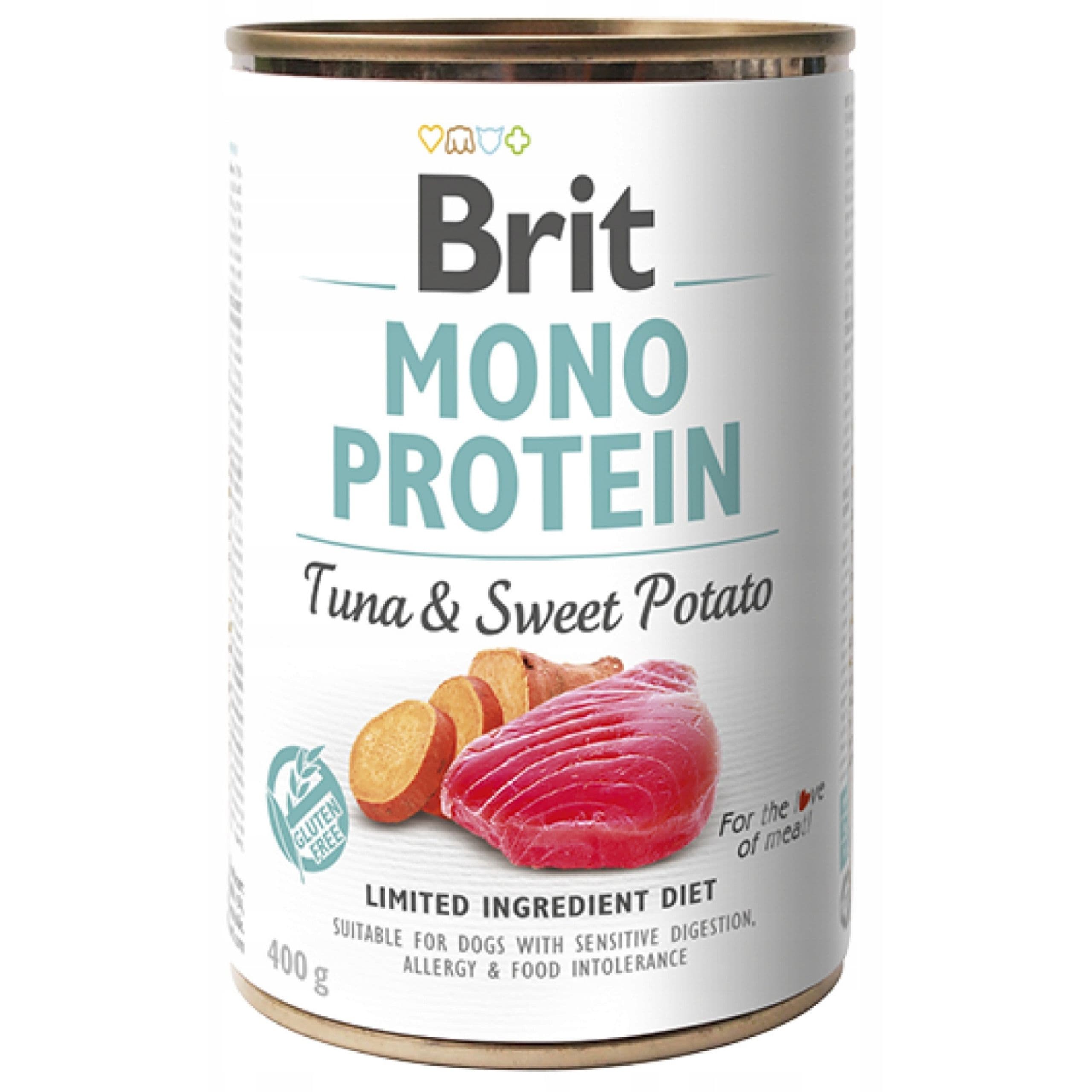 MOKRA KARMA DLA PSA BRIT MONO PROTEIN TUNA & SWEET POTATO 400 G TUŃCZYK