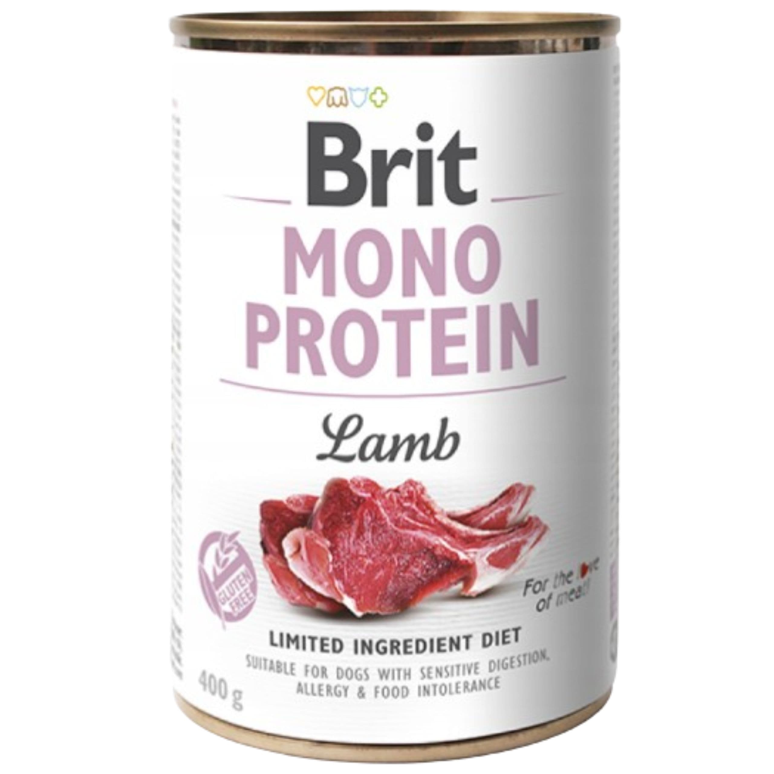 MOKRA KARMA DLA PSA BRIT MONO PROTEIN LAMB 400 G JAGNIĘCINA WYSOKOBIAŁKOWA