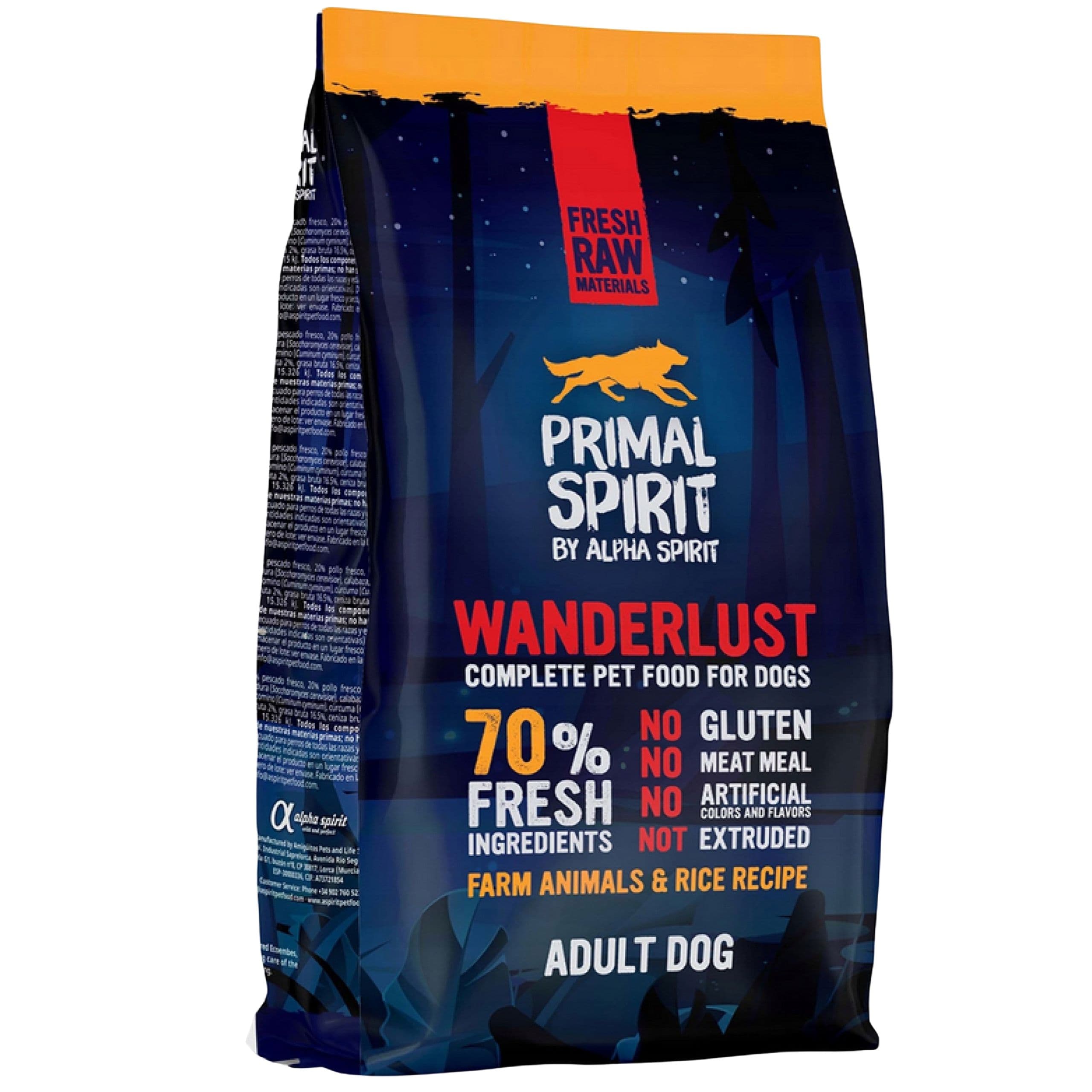 Sucha karma dla psa Primal Spirit Wanderlust ryby z kurczakiem 1kg bez zbóż